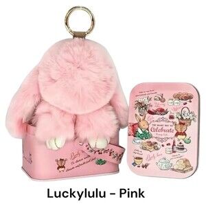 Luckylulu Bunny Keychain Charm Gift Tim